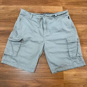 Ring Of Fire Cargo Shorts Gray | Men Size 34